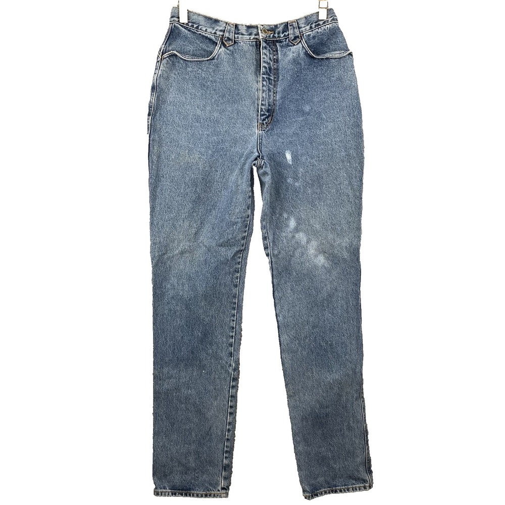 Vintage Lawman Western Jeans Womens 15/16 Hi Rise Cowgirl Riding Rodeo 90s Taper